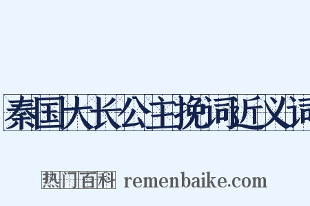 秦国大长公主挽词近义词是什么意思的图片